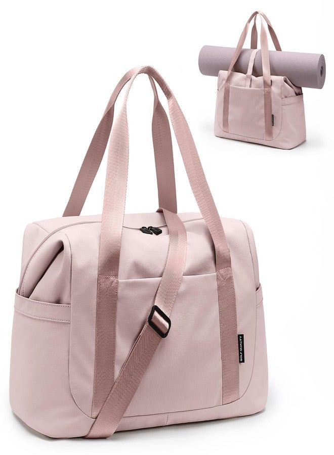 GOLF QUALITY Travel Duffle Bag - Gym Bag for Women,Tote Bag Laptop Carry on Weekender Overnight Bag Organizer Duffel Bag for Travel,31L,Baby Pink - Image 1